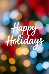 Happy Holidays Lettering Design