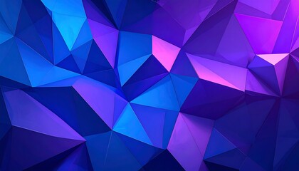 Naklejka premium low-poly abstract geometric background blue purple gradient