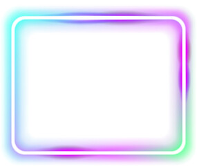 Iridescent Neon Frame