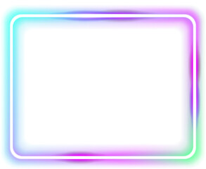 Blue Purple Neon Frame