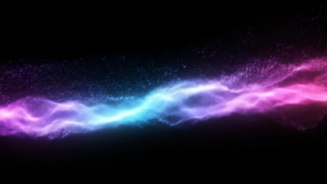 Purple blue energy flow dark background, cosmic design, website header