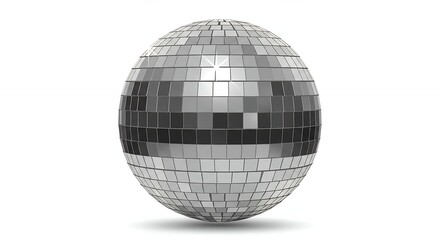Silver disco ball