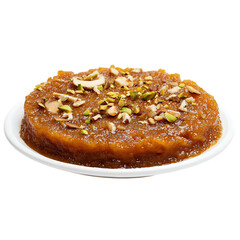 Halwa Plate Traditional Sweet Dish Design