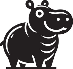 Hippopotamus amphibius vector 
