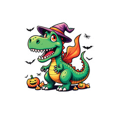 Obraz premium green dragon with a gift