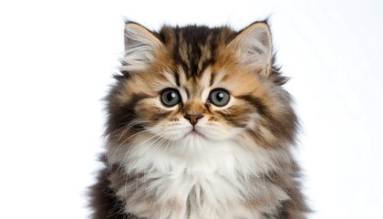 Obraz premium Close-up of a fluffy kitten