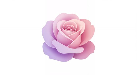 Beautiful pink and lavender rose image