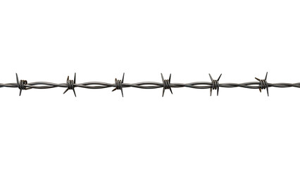 Metallic Barbed Wire Prison Fence