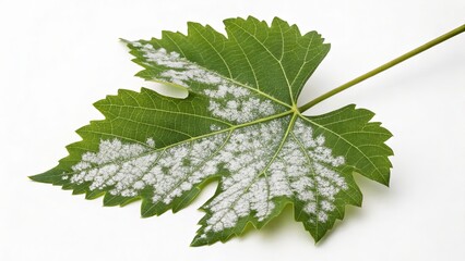 Powdery Mildew on Vine Leaf