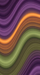 Obraz premium Abstract digital artwork featuring flowing, colorful, and wavy lines with a gradient effect.