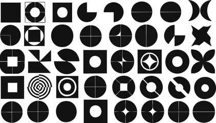 Fototapeta premium Modern geometric pattern design elements for unique backgrounds and creative projects