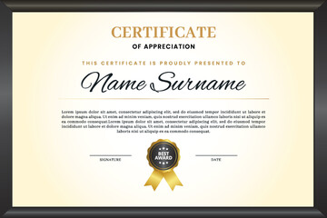 Simple employee of the month certificate of appreciation