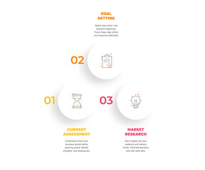 Vector infographic design template. Modern timeline concept with three steps, circles. Vector illustration used for diagram, workflow layout, banner, webdesign