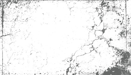 Grunge crack Grunge Texture Background with Cracked Effect grunge old texture in black and white surface with scratches. vector design on transparent background.