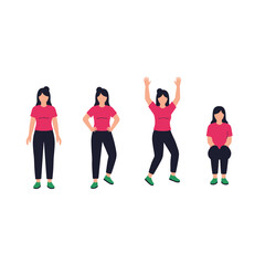 Fototapeta premium Person performing various fitness exercises and movements demonstrating healthy lifestyle choices