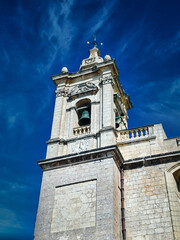 Bell tower of Rabat Church of Saint Paul in Rabat, Malta