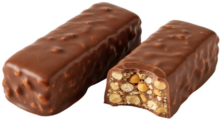 Isolated Chocolate Peanut Bar