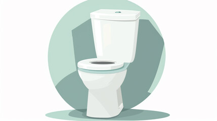 World Toilet Day sanitation logo, flat design, isolated on white background