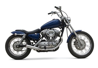 Obraz premium Classic motorcycle side view