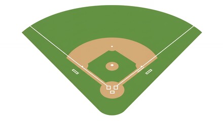 Baseball field graphic design