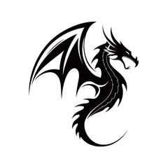 dragon silhouette design mythology creature symbol