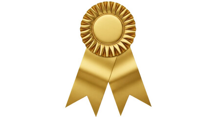Isolated Gold Ribbon Award