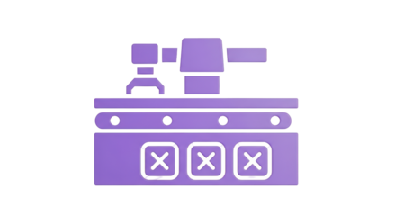 Isolated Robotic Arm Assembling on Conveyor Belt