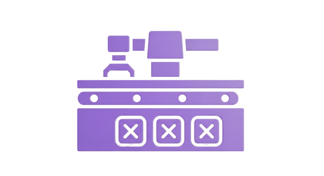 Isolated Robotic Arm Assembling on Conveyor Belt