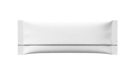 White Blank Pouch Mockup Product Packaging Food Bag Snack Packet Isolated Template Design Mock on transparent background