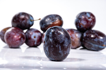 primer plano de una ciruela 