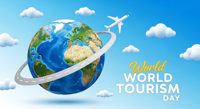 Celebrate world tourism day with a journey around the globe by airplane