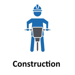 construction worker Vector Icon which can easily modify or edit