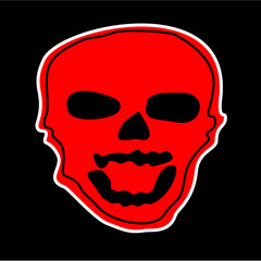 Skull Cartoon Illustration