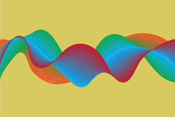 Multicolor Curved Flow Background