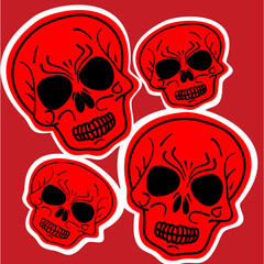 Skull Cartoon Illustration