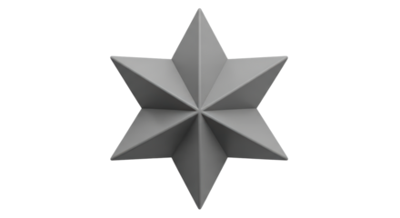 Isolated Six Pointed Star