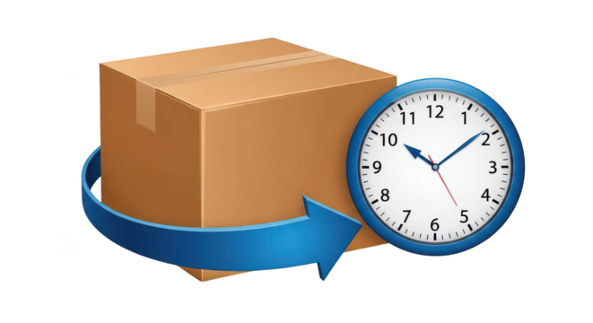 Fast Delivery Cardboard Box Clock