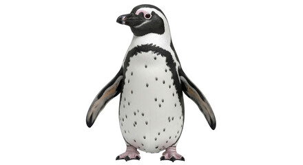 Isolated African Penguin Standing © Johanna