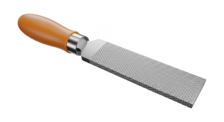 Flat File With Orange Handle 3d Render