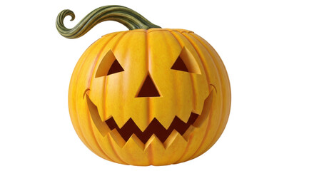 Isolated Halloween Pumpkin