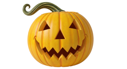 Isolated Halloween Pumpkin