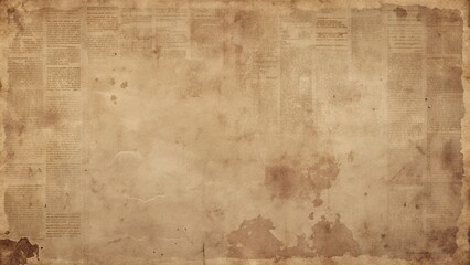 Obraz premium Grunge Texture with Faded Stains in Sepia Tones for Old Newspaper Layouts