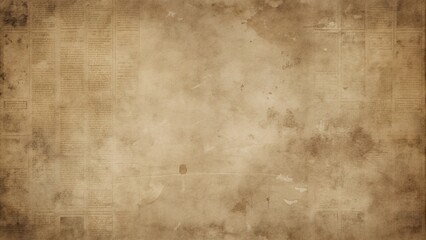 Naklejka premium Grunge Texture with Faded Stains in Sepia Tones for Old Newspaper Layouts