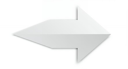 Abstract white geometric arrow design background