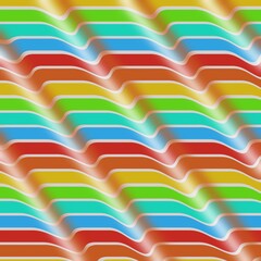 Rainbow Illustration pattern