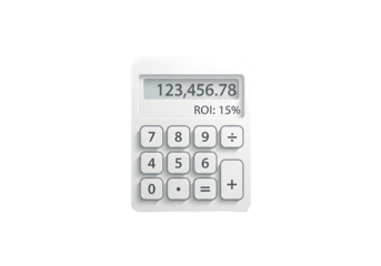 Calculate financial success with this modern calculator