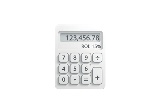 Calculate financial success with this modern calculator