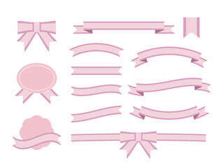 りぼん　ピンク