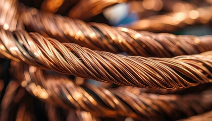 Close up of copper wire