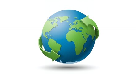 Fototapeta premium Global sustainability image recycling earth